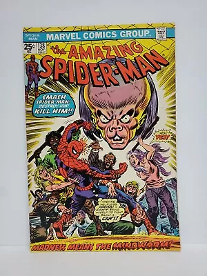 Buy Amazing Spider-Man #138 - 1st Mindworm App - Marvel Comics 1974 • 17.80£