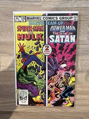 Buy Marvel Comics Team Up Spider-Man And Hulk Power Man And The Son Of Satan #126 • 10.99£
