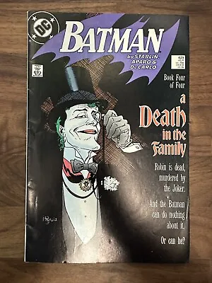 Buy BATMAN ISSUE #429 *A DEATH IN THE FAMILY Pt4 Of 4, ICONIC JOKER COVER* GRADE VF- • 14.95£
