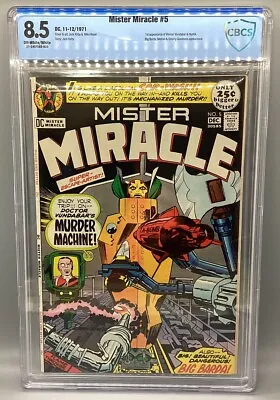 Buy Mister Miracle #5 - 1971 - DC - CBCS 8.5 - 1st App Of Virman Vundabar • 139.02£