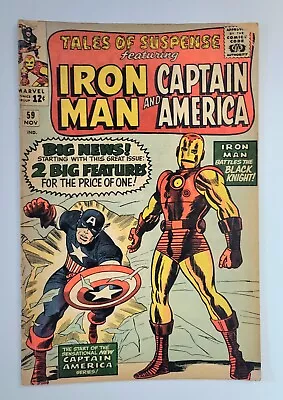 Buy Tales Of Suspense 59  - 1st Jarvis - Captain America - Iron Man (1964) • 99.29£