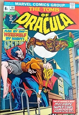 Buy Tomb Of Dracula #18 - VG/FN (5.0) - Marvel 1974 - Pence Copy - Vs Werewolf  • 21.99£