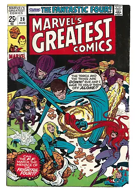 Buy Marvel's Greatest Comics # 28 (Aug, 1970) Frightful Four (Marvel Comics) (VG/FN) • 7.88£