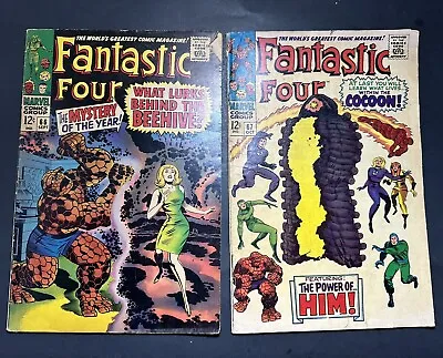 Buy Fantastic Four #66 And #67 - Adam Warlock HIM Marvel 1967 Comics Vintage! • 110.84£