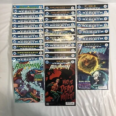 Buy Lot Of Aquaman Rebirth #1-28 (DC COMICS) 2016/2017 All Bagged - Some Variant • 35.63£