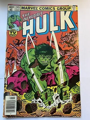 Buy INCREDIBLE HULK, THE #245 Marvel 1980 VF/NM Cents  • 7.95£