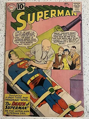 Buy 1961 Superman #149  DC Comics Lex Luthor Death Of Superman Curt Swan Art  • 47.51£