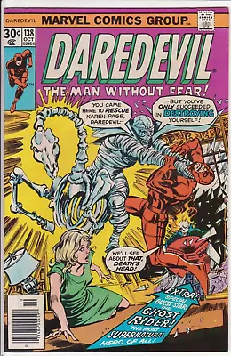 Buy Daredevil #138, Marvel Comics 1976 FN/VF 7.0 John Byrne Art • 19.77£