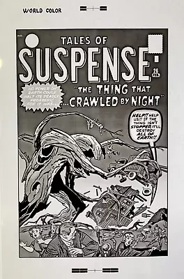 Buy Production Art TALES OF SUSPENSE #26 Cover, JACK KIRBY Art. 11x17 • 85.90£