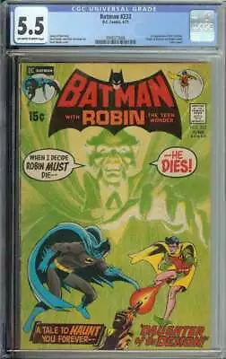 Buy Batman #232 CGC 5.5 1st Appearance Ra's Al Ghul • 366.36£