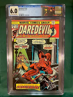 Buy Daredevil #124 1975 Marvel 6.0 Custom Label (1st Appearance Of COPPERHEAD) Key • 64.27£