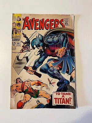 Buy Avengers #50 (Marvel, 1968) 1st Cameo Appearance Of Apollo. Off White Pages • 90.56£