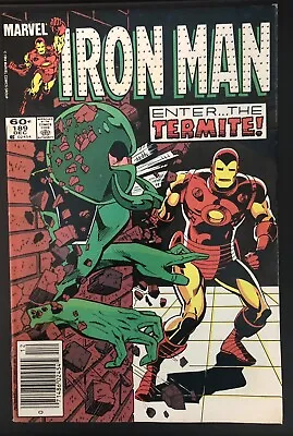 Buy IRON MAN #189 (Marvel Comics, December 1984, Termite First Appearance) • 3.15£