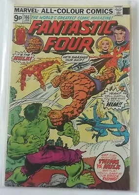 Buy Fantastic Four 166. Marvel 1976. The Hulk. Very Good  • 4.99£