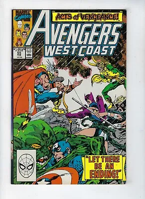 Buy Avengers West Coast # 55 John Byrne Acts Of Vengeance X-Over Feb 1990 VF/NM • 6.95£