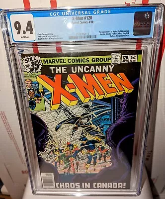 Buy X-Men 120 CGC 9.4 WHITE Pages First Alpha Flight Cameo • 305.36£