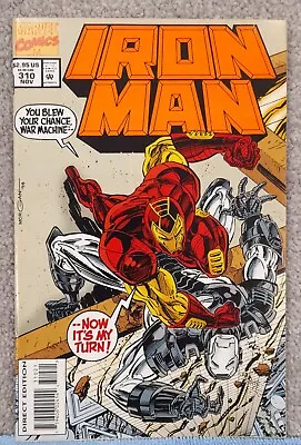 Buy IRON MAN Issue #310 Battling WAR MACHINE Marvel Comics 1994 BAGGED & BOARDED • 2.37£