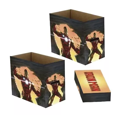 Buy INVINCIBLE IRON MAN Printed Comic Short Box Storage Marvel NEW LOT OF 5 • 96.29£