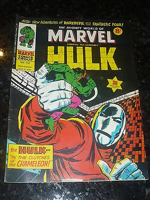 Buy Mighty World Of MARVEL Starring The INCREDIBLE HULK - No 141 - Date 14/06/1975 • 9.99£
