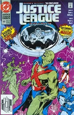 Buy Free P&P; Justice League America  #50, May 1991: Giffen, Medley, Kyle Baker • 4.99£