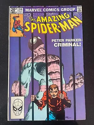 Buy AMAZING SPIDER-MAN 219 (1981) VFN Marvel Bronze • 4.99£