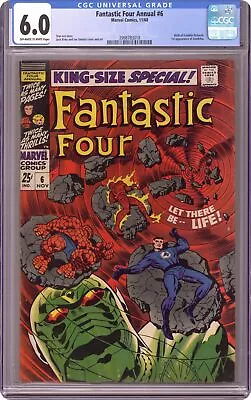 Buy Fantastic Four Annual #6 CGC 6.0 1968 3998783018 1st App. Franklin Richards • 307.82£