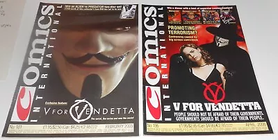 Buy 2x COMICS INTERNATIONAL Fanzine V FOR VENDETTA Alan Moore David Lloyd Warrior • 0.99£