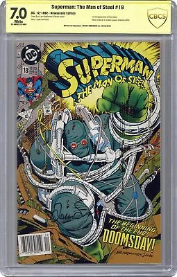 Buy Superman The Man Of Steel #18D CBCS 7.0 Newsstand SS Louise Simonson 1992 • 83.95£