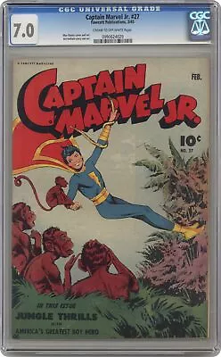 Buy Captain Marvel Jr. #27 CGC 7.0 1945 0990624029 • 328.25£