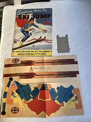 Buy CAPTAIN MARVEL JR. Ski Jump Action Toy COMPLETE Unused & Vintage 1944 #D • 19.98£