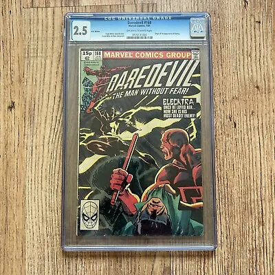 Buy Daredevil #168D CGC 2.5 1981 Origin & 1st App. Elektra Vintage Slabbed Graded • 149.95£