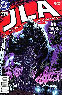 Buy Jla #106 Justice League Of America Signed By Artist Ron Garney (lg) • 10.23£