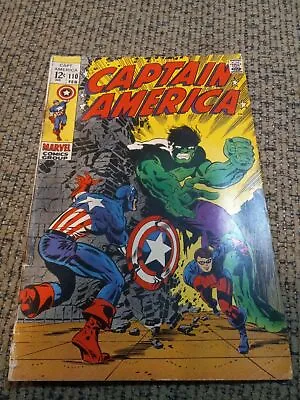 Buy Captain America #110, GD/VG 3.0, 1st Appearance Viper; Steranko Art; Hulk • 47.24£