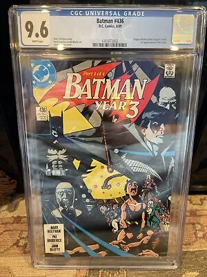 Buy BATMAN #436 (DC Comics, 1989) CGC Graded 9.6 ~ TIMOTHY DRAKE ROBIN ~ White Pages • 63.94£
