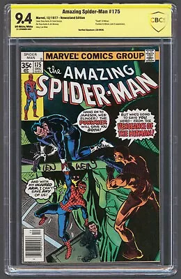 Buy Amazing Spider-Man #175 CBCS 9.4 Signed Len Wein Punisher Hitman 1977 Marvel • 203.85£