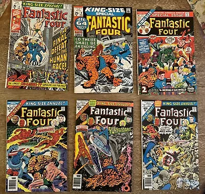 Buy Fantastic Four ANNUAL LOT #8 9 10 11 12 13 Marvel Comic Book LOT 1970 1971 1976 • 71.48£