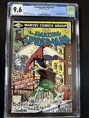 Buy The Amazing Spider-Man #212 CGC 9.6 Marvel Comics Bronze Age Hydroman 1981 WHITE • 118.48£