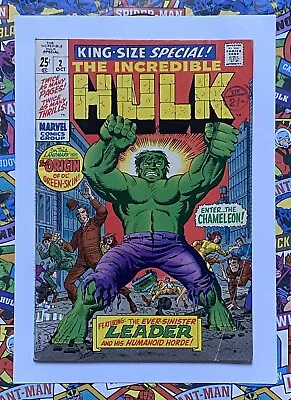 Buy Incredible Hulk King-size #2 - Oct 1969 - Origin Reprinted! - Fn- (5.5) Cents! • 9.74£