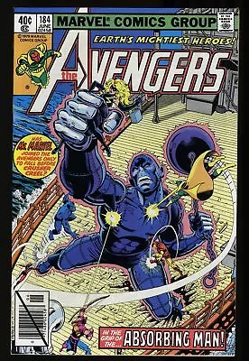 Buy Avengers #184 NM/M 9.8 Absorbing Man! Falcon Joins The Avengers! Marvel 1979 • 48.46£