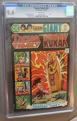 Buy Tarzan Family #60 1st DC KORAK 1975 CARSON VENUS Giant Kubert Kaluta CGC NM+ 9.6 • 79.15£