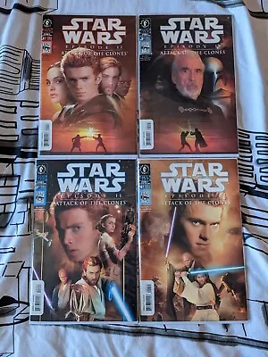 Buy Star Wars Attack Of The Clones Complete Comic Set. Bagged And Boarded. Issue 1-4 • 40£