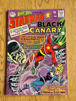 Buy Brave And The Bold #61 Vg/fn (5.0) Sept 1965 Black Canary & Starman Origin Dc ** • 69.99£