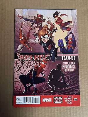 Buy Spider-verse Team Up #3 1st Print Marvel (2015) Secret Wars Spider-man Gwen Ham • 3.15£
