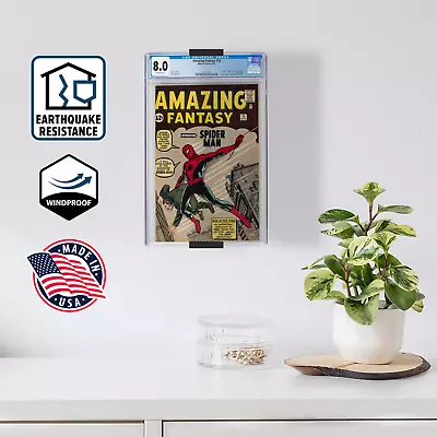 Buy Comic Book Wall Mount/Display Stand For Graded And Non-graded CGC, CBCS Comics • 3.79£