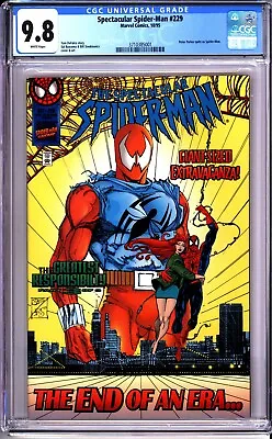 Buy Spectacular Spider-man #229 - Cgc 9.8 Wp - Direct Edition - Rare Solid Cvr Read! • 176.94£