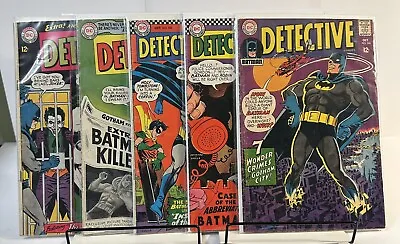 Buy Batman Detective Comic Lot Silver Age (332, 347, 356,360,368) Lower Grade Lot • 139.92£