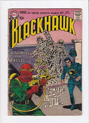 Buy Blackhawk #117 [1957 Gd]  The Fantastic Mr. Freeze!   Dc Comics • 231.02£