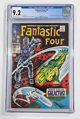 Buy Fantastic Four #74 - Galactus And Silver Surfer App - CGC 9.2 • 434.65£