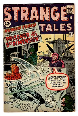 Buy STRANGE TALES #103 Marvel Comics 1962 Early Human Torch VG • 59.30£