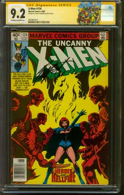 Buy X-Men 134 CGC SS 9.2 Claremont 6/1980 1st Appearance Dark Phoenix WOW Newsstand • 271.72£